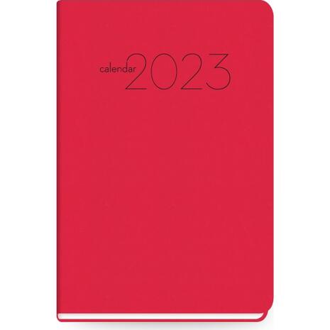 Ημερολόγιο εβδομαδιαίο The Writing Fields All Times 320 7.5x11cm 2024 ημιεύκαμπτο εξώφυλλο με ματ δερματίνη κόκκινο